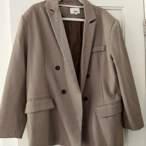 THE FRANKIE SHOP Houndstooth Blazer - Picture 1 of 4